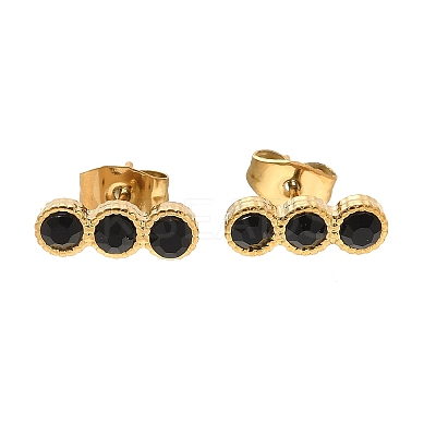 304 Stainless Steel Stud Earrings EJEW-F361-01G-1