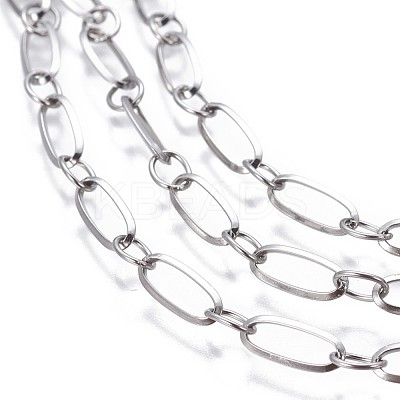 Tarnish Resistant 304 Stainless Steel Figaro Chains CHS-P007-16P-1