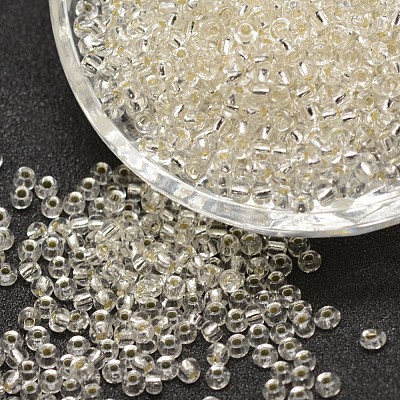 6/0 Transparent Glass Round Seed Beads LS-X-SEED-J010-F6-21-1