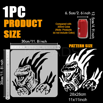 PET Hollow Out Drawing Painting Stencils DIY-WH0391-0946-1