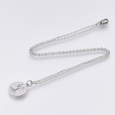 Non-Tarnish 201 Stainless Steel Pendant Necklaces LS-NJEW-T009-JN133-40-1-1