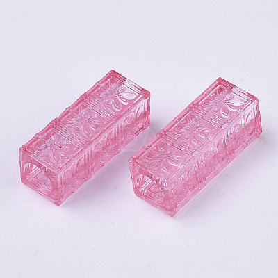 Transparent Acrylic Beads X-TACR-T015-024-1