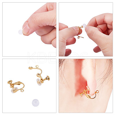 Comfort Silicone Pads for Screw Back Clip on Earrings LS-X-KY-E008-02-1