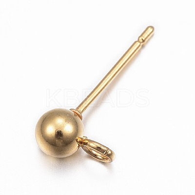304 Stainless Steel Stud Earring Findings LS-X-STAS-G137-17G-1