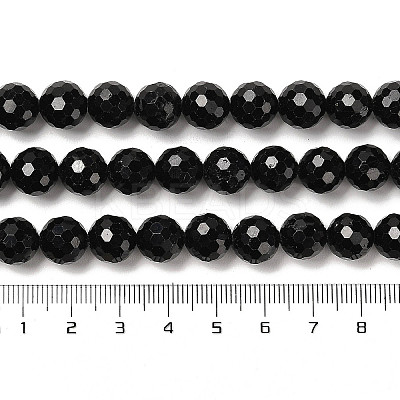 Natural Black Tourmaline Beads Strands G-K345-A04-03-1