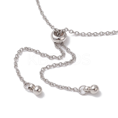 Adjustable 304 Stainless Steel Cable Chains Bracelets Making AJEW-JB01216-02-1