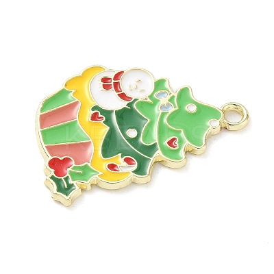 Alloy Enamel Pendants ENAM-C033-01D-G-1