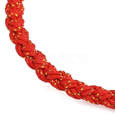 4MM Braided Nylon Cord Bracelets FIND-A057-01G-22-1
