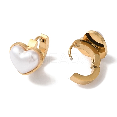 304 Stainless Steel Hoop Earrings LS-EJEW-A110-01G-1