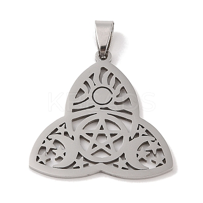 Non-Tarnish 201 Stainless Steel Pendants STAS-A094-24P-1
