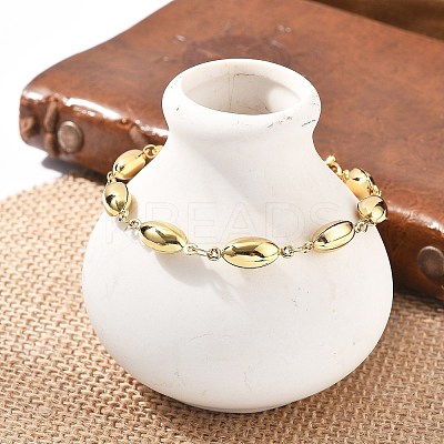 304 Stainless Steel Link Chain Bracelets for Women BJEW-U021-08G-06-1