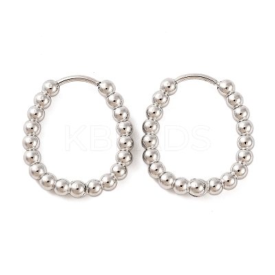 Non-Tarnish 304 Stainless Steel Hoop Earrings EJEW-G395-27P-1