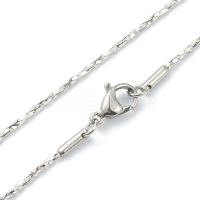 Non-Tarnish 304 Stainless Steel Boston Link Chain Necklaces NJEW-I248-20P-1