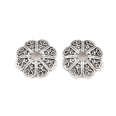 Tibetan Style Alloy Bead Caps PALLOY-A024-04AS-1-1