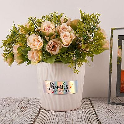 3Roll 3 Style Hot Stamping Self-Adhesive Paper Gift Tag Youstickers DIY-SZ0007-41-1
