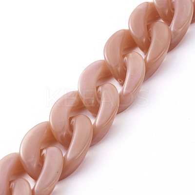 Handmade Acrylic Curb Chains X-AJEW-JB00679-02-1