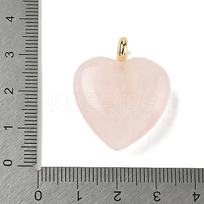 Natural Rose Quartz Pendants G-P585-03G-09-1