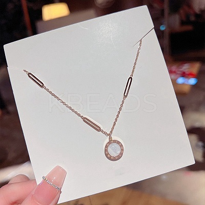 Acrylic with Cat Eye Pendant Necklaces FS-WG30730-33-1