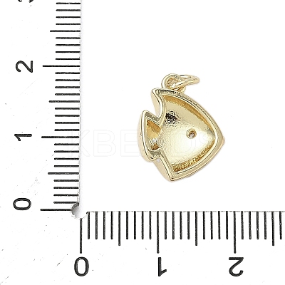 Brass Enamel Pendants KK-K368-12G-1