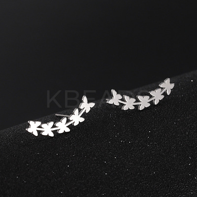 Non-Tarnish 304 Stainless Steel Stud Earrings EJEW-H095-02P-1