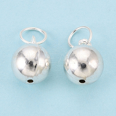 925 Sterling Silver Round Ball Charms STER-T008-24S-1