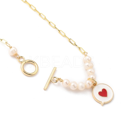 Alloy Enamel Pendant Necklaces NJEW-JN03088-01-1