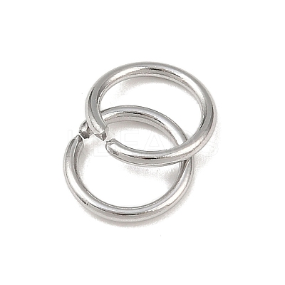 Tarnish Resistant 304 Stainless Steel Open Jump Rings STAS-E067-07-8mm-1