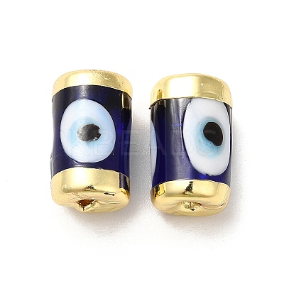 Handmade Evil Eye Lampwork Beads LAMP-M012-01LG-C-1
