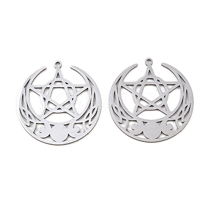 201 Stainless Steel Pendants STAS-I364-07P-1