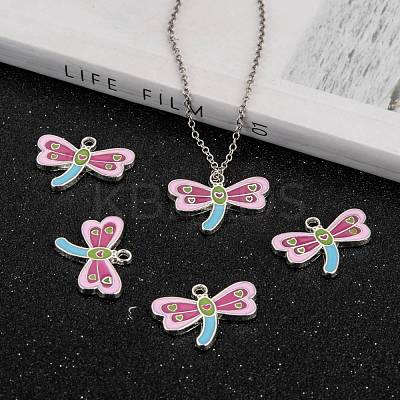 Alloy Enamel Pendants X-EA215Y-NF-1