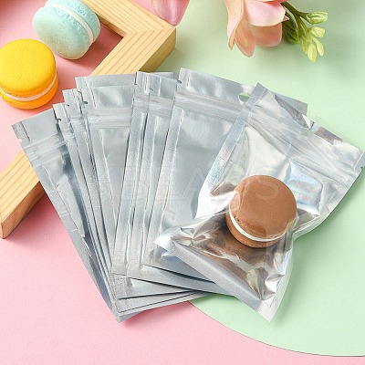 Rectangle Zip Top Plastic Glitter Holographic Bags OPP-YW0001-03B-1
