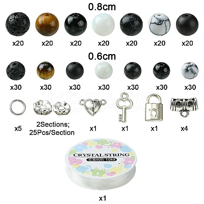 DIY Couple Bracelet Making Kit DIY-YW0008-23-1