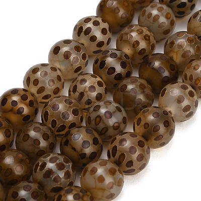 Tibetan Style dZi Beads Strands GG-NH0001-A02-10MM-1