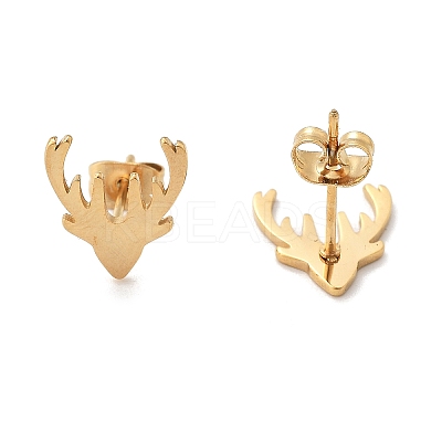 304 Stainless Steel Stud Earrings EJEW-I317-03G-1