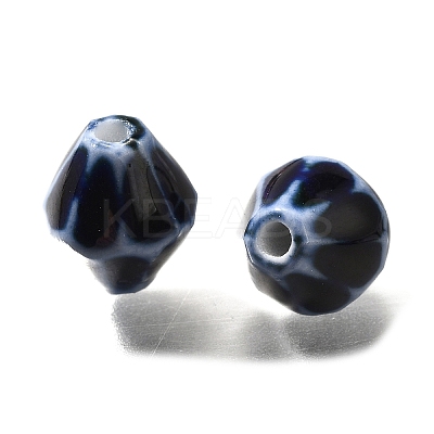 Vintage Style Glazed Ceramic Porcelain Beads PORC-H013-01-14-1