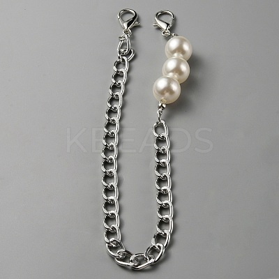 Aluminum Curb Chain Bag Handles DIY-WH0449-84P-1