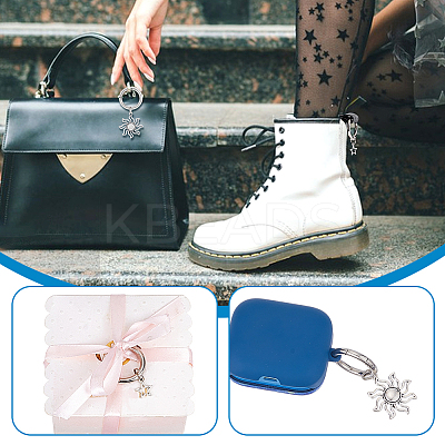 12Pcs 6 Style Alloy Shoes Charms HJEW-PH02120-1