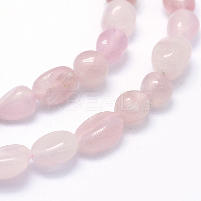 Natural Madagascar Rose Quartz Beads Strands G-K230-12-1