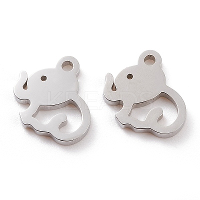 Non-Tarnish 304 Stainless Steel Charms LS-STAS-Y002-12P-1
