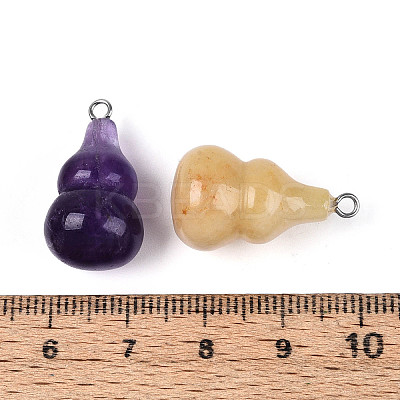 Natural & Synthetic Mixed Gemstone Pendants G-T144-73M-1