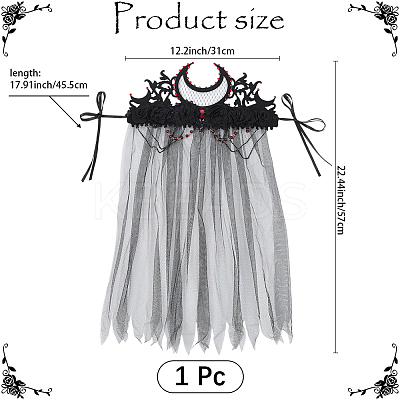 Felt Cloth and Alloy Headwear Crown OHAR-WH20020-01C-1