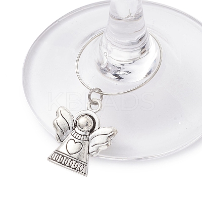 Alloy Wine Glass Charms AJEW-JO00210-1