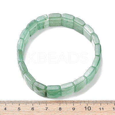 Natural Green Aventurine Faceted Beaded Stretch Bracelets for Women BJEW-K251-08J-1