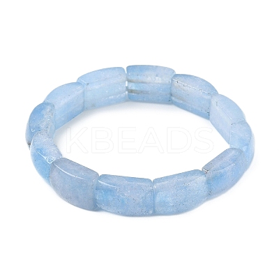 Natural Quartz Crystal Bead Stretch Bracelets for Women Men BJEW-C097-02A-22-1