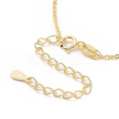 925 Sterling Silver Cable Chains Necklace for Women STER-I021-09G-1