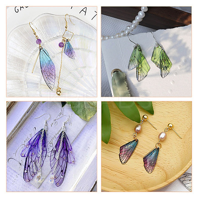 20Pcs 10 Styles Transparent Resin Big Pendants RESI-TA0003-25D-1