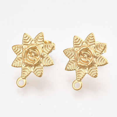 304 Stainless Steel Stud Earring Findings STAS-T045-17G-1