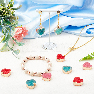 Druzy Resin Pendants DIY-NB0005-16-1
