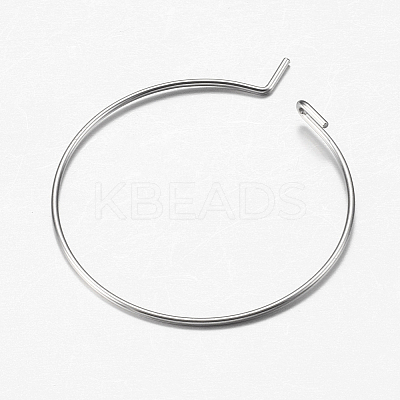 316 Surgical Stainless Steel Hoop Earrings Findings LS-STAS-I097-050C-1