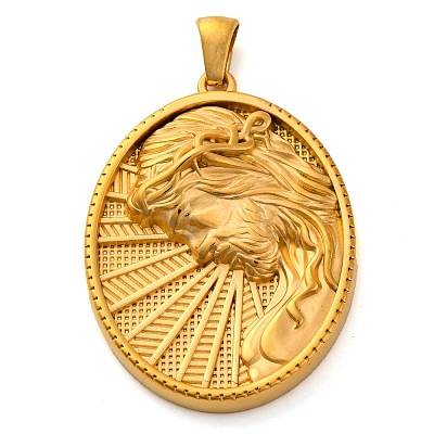 Religion Golden Tone 304 Stainless Steel Pendants LS-STAS-K289-01G-11-1